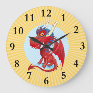 Cute Baby Dragon Clock