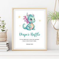 Cute Baby Dragon Diaper Raffle