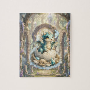 Cute Baby Dragon Hatching Fantasy Jigsaw Puzzle