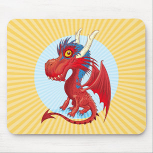 Cute baby dragon Mouse Pad