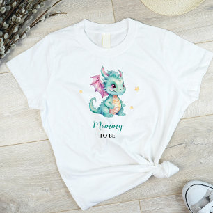 Cute Baby Dragon Mummy To Be T-Shirt