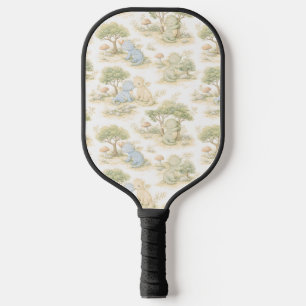 Cute Baby Dragon Pastel Woodland Pattern (2) Pickleball Paddle