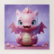 Cute baby dragon puzzle