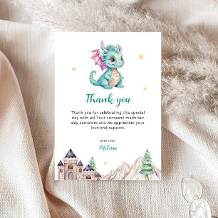 Cute Baby Dragon Thank You Card