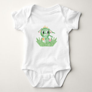 Cute Baby Dragon Watercolour Bodysuit