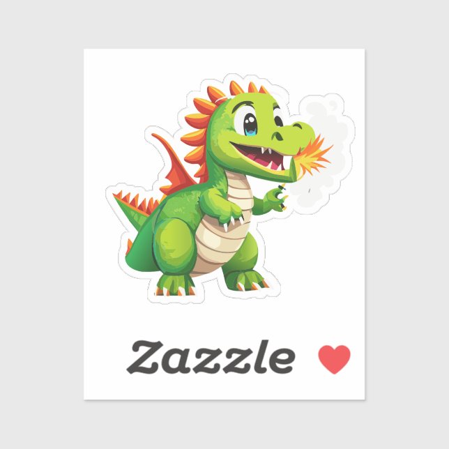 Cute Baby Dragon With Fire Breathing Practice (Sheet)