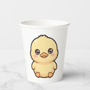 Cute Baby Duck Chick Paper Cups
