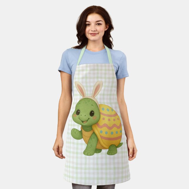 Cute baby Easter/Spring Turtle Apron (Worn)