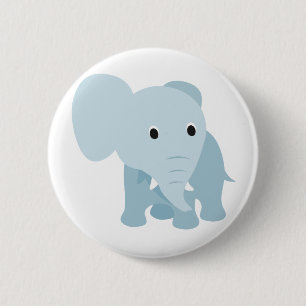 Cute Baby Elephant 6 Cm Round Badge