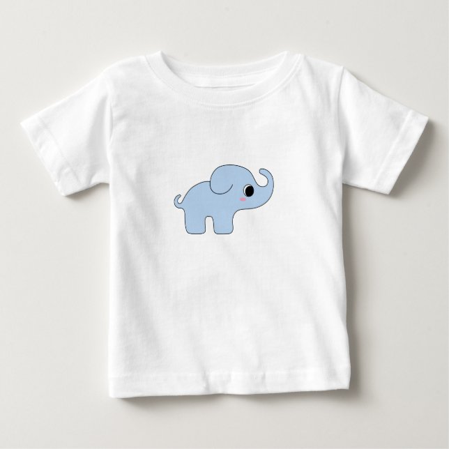 Cute Baby Elephant Baby T-Shirt (Front)