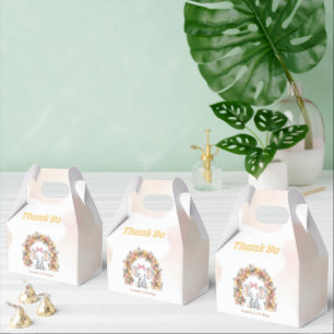 Cute Baby Elephant Balloon Arch Birthday Thank You Favour Box