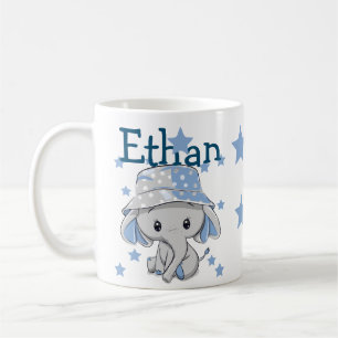 Cute Baby Elephant Boy   Coffee Mug