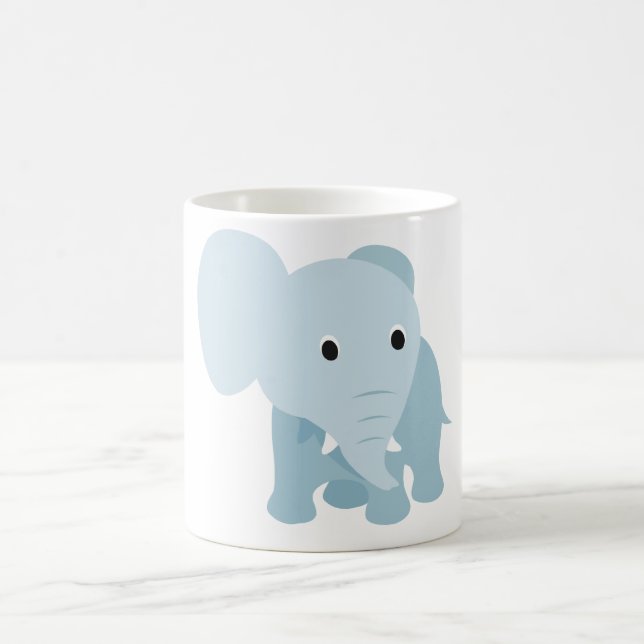 Cute Baby Elephant Coffee Mug (Center)