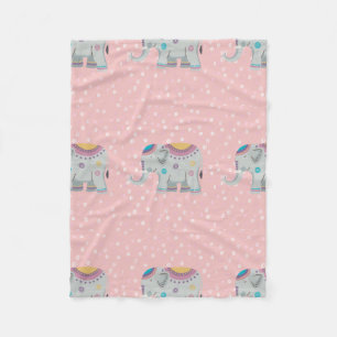 cute baby elephant for kids fleece blanket