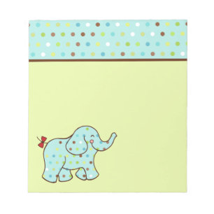 Cute Baby Elephant Notepad Gift