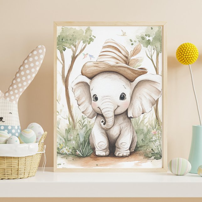 Cute Baby Elephant Poster (Creator Uploaded)