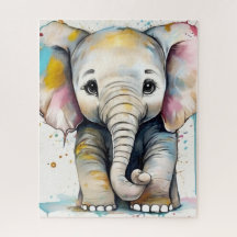 Cute baby elephant Puzzle