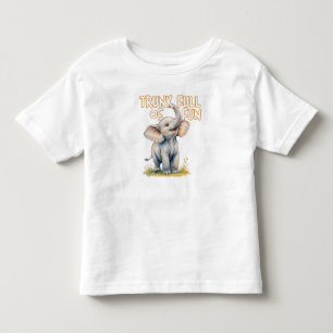 Cute Baby Elephant Safari Toddler T-Shirt