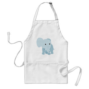 Cute Baby Elephant Standard Apron