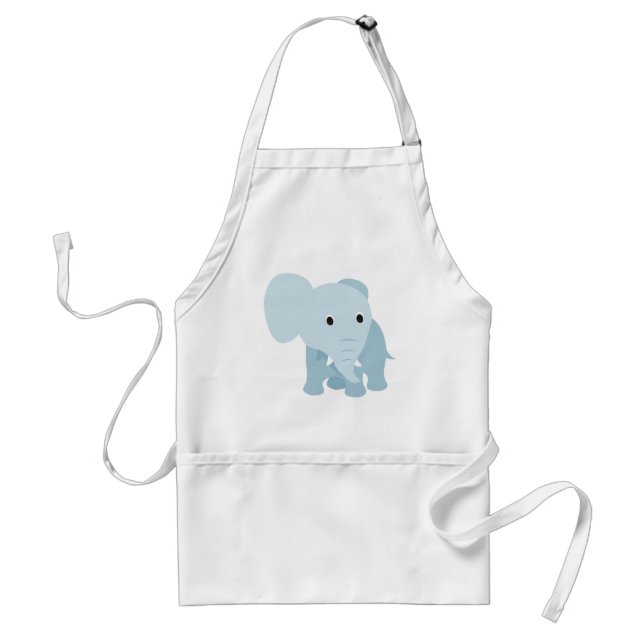 Cute Baby Elephant Standard Apron (Front)