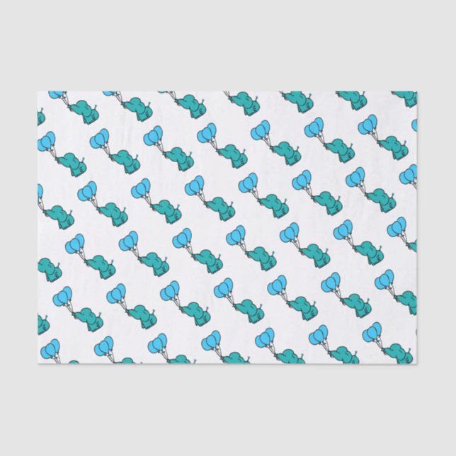 Cute Baby Elephant Tissue Paper (Front)