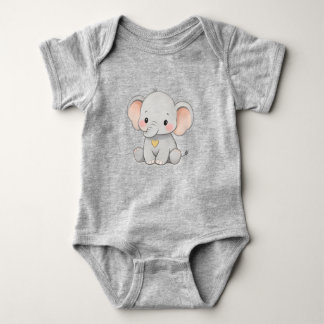 Cute Baby Elephant – Toddler Clothing Design Bodysuit