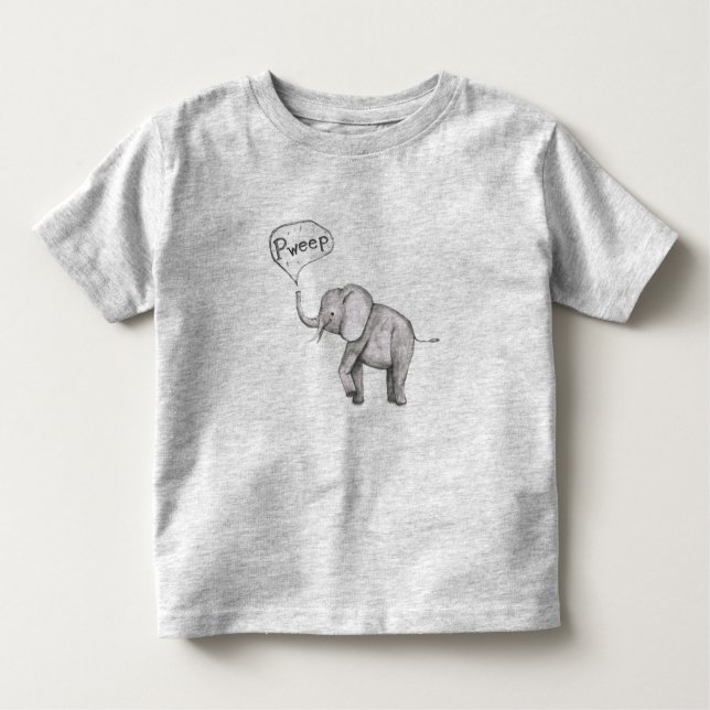 Cute baby elephant toddler T-Shirt (Front)