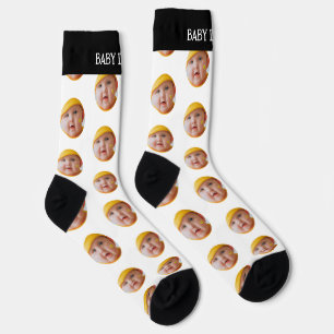 Cute Baby Face Personalised Photo Socks
