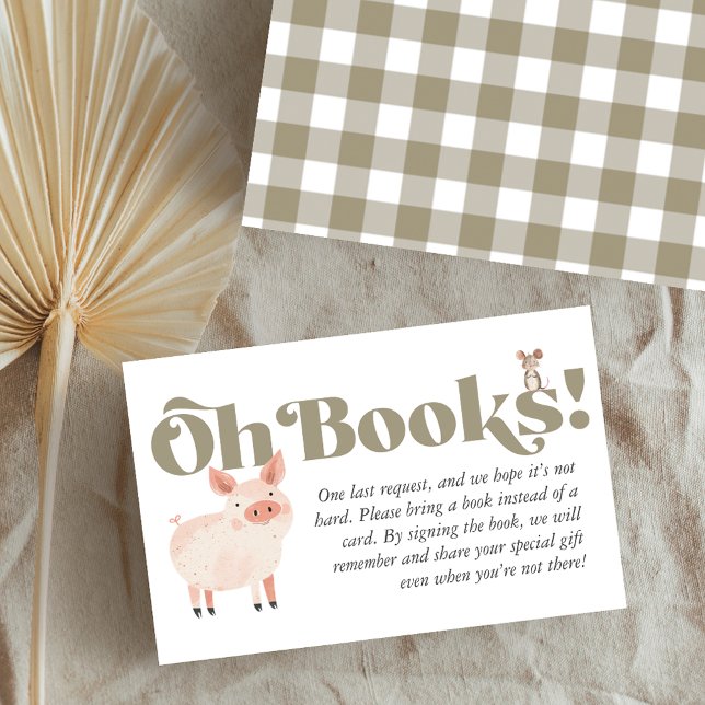 Cute Baby Farm Animals Books for Baby Enclosure Business Card (Cute Baby Farm Animals Books for Baby Enclosure Business Card)