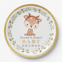 Cute Baby Fawn Party Little Deer Baby Shower Paper