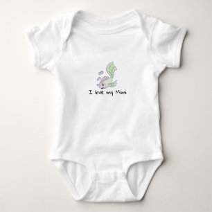 Cute Baby Fish I Love my Mimi Bodysuit