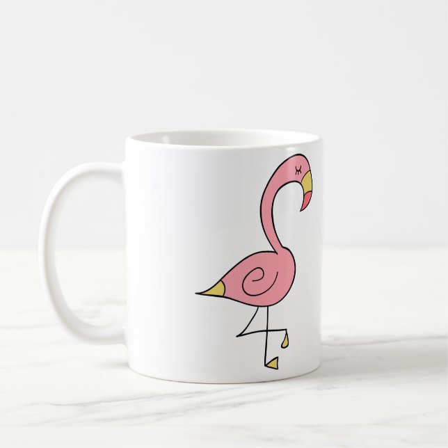 Cute Baby Flamingo Coffee Mug (Left)
