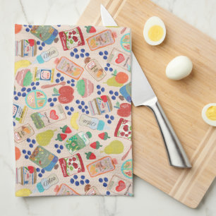 Cute Baby food Tea Towel