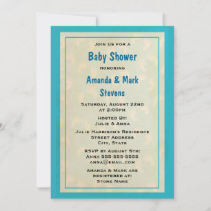 Cute baby Footprints Baby Shower Invitation