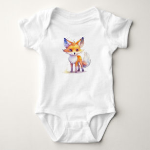 Cute Baby Fox Baby Bodysuit