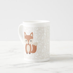 Cute Baby Fox Bone China Mug
