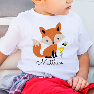 Cute Baby Fox Kid Personalised T-Shirt