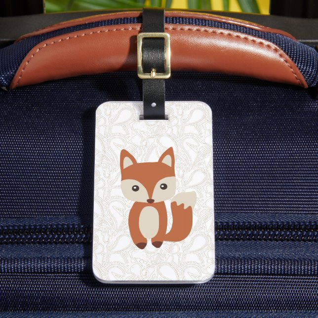 Cute Baby Fox Luggage Tag (Front Insitu 2)