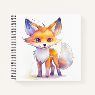 Cute Baby Fox Spiral Notebook