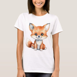 Cute Baby Fox T-Shirt – Adorable Woodland Graphic