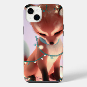 Cute Baby Fox with Fairy Lights iPhone 14 + Case