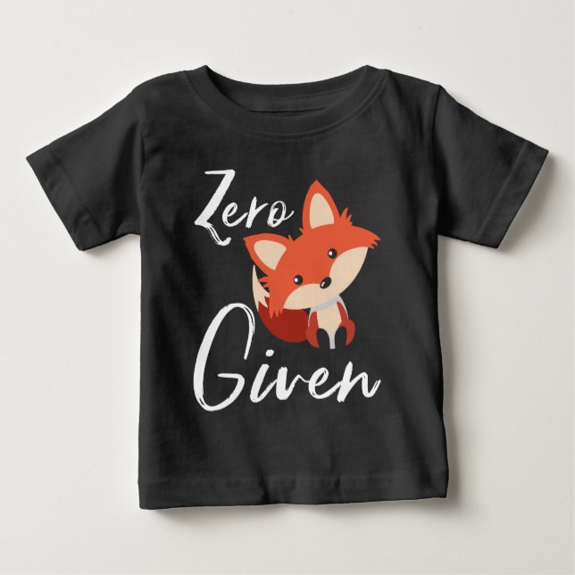 Cute Baby Fox Zero Fox Given Baby T-Shirt (Front)