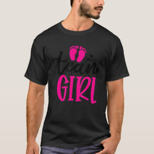 Cute Baby Gender Reveal Party Team Girl Shower 1 T-Shirt