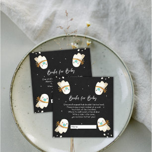 Cute Baby Ghost Halloween Fall Books for Baby Enclosure Card