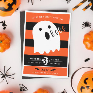 Cute Baby Ghost Halloween Party Invitation