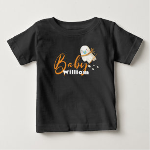 Cute Baby Ghost Pacifier Scarf Boo  T-Shirt