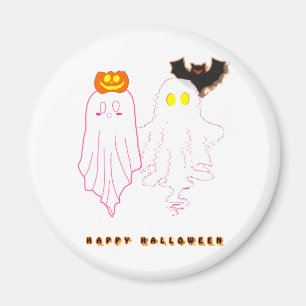 Cute Baby Ghosts Halloween Magnet