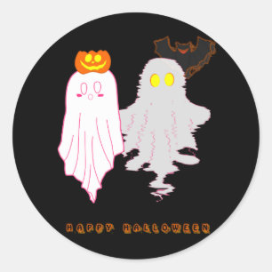 Cute Baby Ghosts Halloween Sticker
