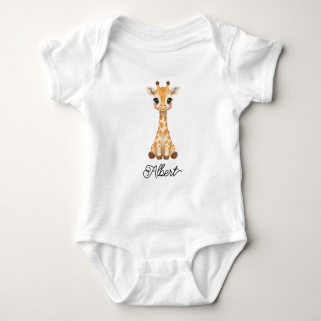 Cute Baby Giraffe Bodysuit (Front)