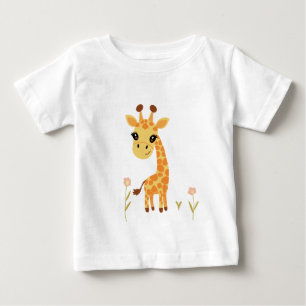 Cute Baby Giraffe Boho T-Shirt